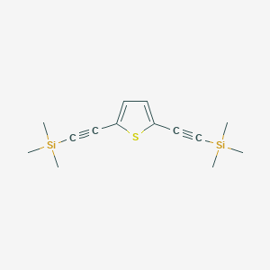 molecular formula C14H20SSi2 B1281110 2,5-Bis[(trimethylsilyl)ethynyl]thiophene CAS No. 79109-69-6