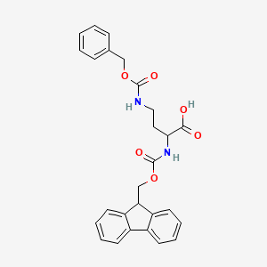 2-(9H-fluoren-9-ylmethoxycarbonylamino)-4-(phenylmethoxycarbonylamino)butanoic acid