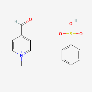 Benzenesulfonic acid;1-methylpyridin-1-ium-4-carbaldehyde