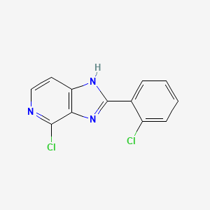 molecular formula C12H7Cl2N3 B1281116 4-氯-2-(2-氯苯基)-1H-咪唑并[4,5-c]吡啶 CAS No. 77712-91-5