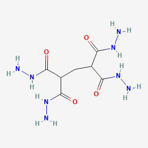 molecular formula C7H16N8O4 B12811163 1,1,3,3-Propanetetracarbohydrazide CAS No. 5395-02-8