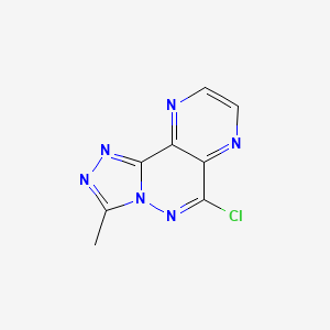 6-Chloro-3-methylpyrazino(2,3-d)(1,2,4)triazolo(4,3-b)pyridazine