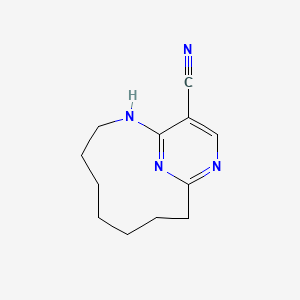 2,11,14-Triazabicyclo(8.3.1)tetradeca-1(14),10,12-triene-13-carbonitrile