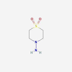 molecular formula C4H10N2O2S B1281118 4-氨基硫代吗啉 1,1-二氧化物 CAS No. 26494-76-8