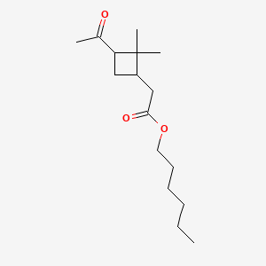 Hexyl 3-acetyl-2,2-dimethylcyclobutaneacetate