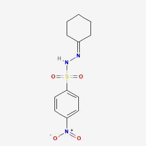 N'-Cyclohexylidene-4-(hydroxy(oxido)amino)benzenesulfonohydrazide