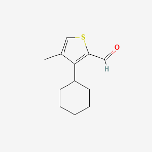 3-Cyclohexyl-4-methylthiophene-2-carbaldehyde