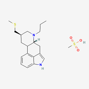 (6aR,9R)-9-(methylsulfanylmethyl)-7-propyl-6,6a,8,9,10,10a-hexahydro-4H-indolo[4,3-fg]quinoline;methanesulfonic acid