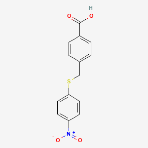 4-(((4-Nitrophenyl)thio)methyl)benzoic acid