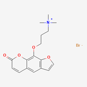 N,N,N-Trimethyl-3-((7-oxo-7H-furo(3,2-g)(1)benzopyran-9-yl)oxy)-1-propanaminium bromide