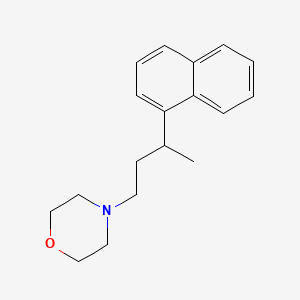 molecular formula C18H23NO B12811296 4-(3-(1-Naphthyl)butyl)morpholine CAS No. 27563-26-4