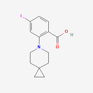 4-Iodo-2-(6-azaspiro[2,5]oct-6-yl)benzoic acid