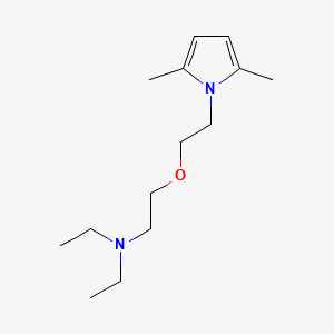 Pyrrole, 1-(2-(2-(diethylamino)ethoxy)ethyl)-2,5-dimethyl-