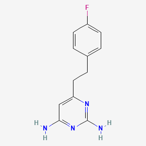 6-(2-(4-Fluorophenyl)ethyl)-2,4-pyrimidinediamine