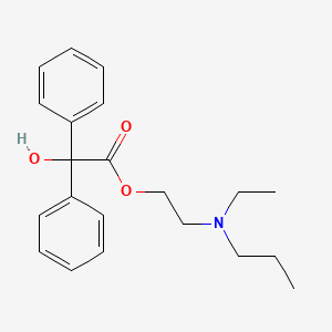 molecular formula C21H27NO3 B12811331 Benapryzine CAS No. 22487-42-9