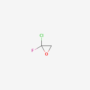 molecular formula C2H2ClFO B12811339 Chlorofluorooxirane CAS No. 87498-71-3