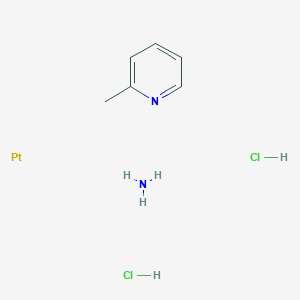 molecular formula C6H12Cl2N2Pt B12811344 Azane;2-methylpyridine;platinum;dihydrochloride 