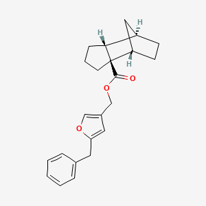 4,7-Methano-3aH-indene-3a-carboxylic acid, octahydro-, (5-(phenylmethyl)-3-furanyl)methyl ester, (3aalpha,4alpha,7alpha,7aalpha)-