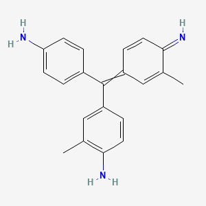 molecular formula C21H21N3 B12811368 Carbol-fuchsin free base CAS No. 682730-74-1