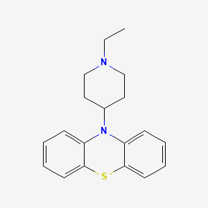 molecular formula C19H22N2S B12811392 Phenothiazine, 10-(N-ethyl-4-piperidyl)- CAS No. 63834-08-2