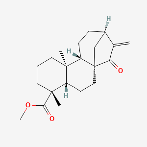 molecular formula C21H30O3 B12811421 ent-15-Oxo-kaur-16-en-19-oic acid methyl ester CAS No. 22376-47-2