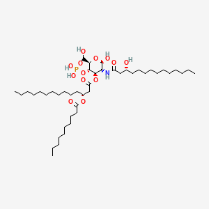 D-Glucose, 2-deoxy-2-(((3R)-3-hydroxy-1-oxotetradecyl)amino)-, 4-(dihydrogen phosphate) 3-((3R)-3-((1-oxodecyl)oxy)tetradecanoate)