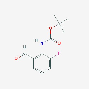 molecular formula C12H14FNO3 B1281145 Tert-butyl 2-fluoro-6-formylphenylcarbamate CAS No. 844891-30-1