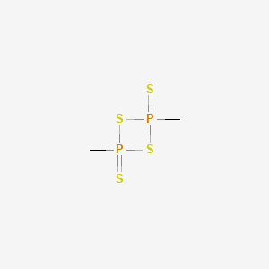 molecular formula C2H6P2S4 B12811457 1,3,2,4-Dithiadiphosphetane, 2,4-dimethyl-, 2,4-disulfide CAS No. 1121-81-9