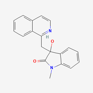 3-Hydroxy-3-(1-isoquinolinylmethyl)-1-methyl-1,3-dihydro-2H-indol-2-one