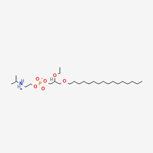 Phosphoric acid, mono(2-ethoxy-3-(hexadecyloxy)propyl) mono(2-((1-methylethyl)amino)ethyl) ester