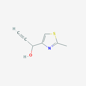 molecular formula C7H7NOS B128115 1-(2-Methylthiazol-4-yl)prop-2-yn-1-ol CAS No. 153027-88-4