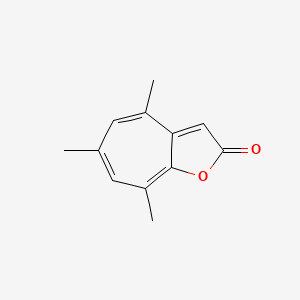 4,6,8-Trimethyl-2H-cyclohepta(b)furan-2-one