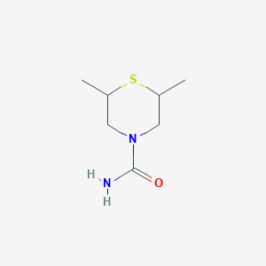 molecular formula C7H14N2OS B12811557 2,6-Dimethylthiomorpholine-4-carboxamide CAS No. 7149-66-8