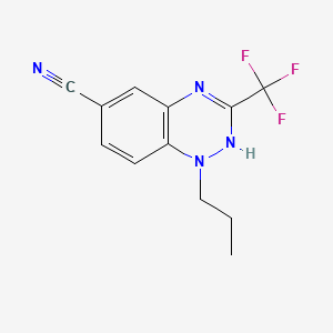 1,2,4-Benzotriazine-6-carbonitrile, 1,2-dihydro-1-propyl-3-(trifluoromethyl)-