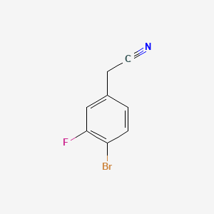molecular formula C8H5BrFN B1281158 4-溴-3-氟苯乙腈 CAS No. 499983-13-0