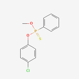 molecular formula C13H12ClO2PS B12811581 O-(4-Chlorophenyl) O-methyl phenylphosphonothioate CAS No. 71432-18-3