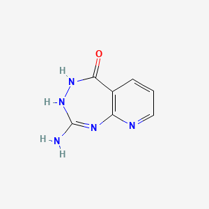 5H-Pyrido(2,3-e)(1,3,4)triazepin-5-one, 3,4-dihydro-2-amino-