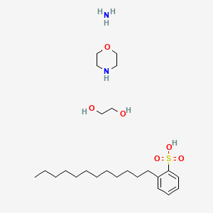 Azane;2-dodecylbenzenesulfonic acid;ethane-1,2-diol;morpholine