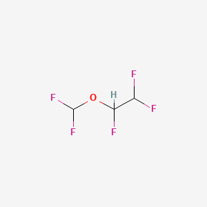 molecular formula C3H3F5O B12811682 1-(Difluoromethoxy)-1,2,2-trifluoroethane CAS No. 60113-74-8