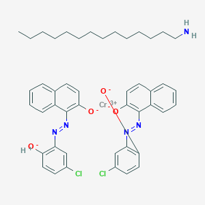 Tetradecylammonium bis(1-(5-chloro-1-oxidophenylazo)-2-naphtholato)chromate(1-)