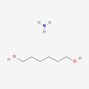 molecular formula C6H17NO2 B12811757 Azane;hexane-1,6-diol CAS No. 73892-07-6