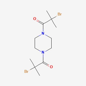 1,1'-Piperazine-1,4-diylbis(2-bromo-2-methylpropan-1-one)