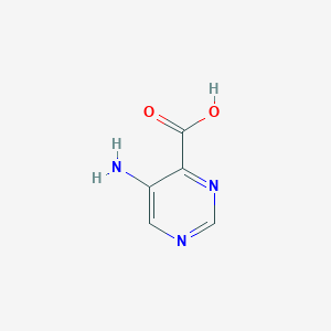 molecular formula C5H5N3O2 B1281181 5-Aminopyrimidine-4-carboxylic acid CAS No. 59950-53-7