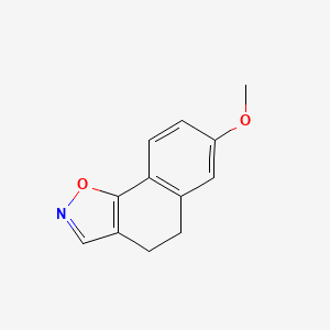 molecular formula C12H11NO2 B12811812 4,5-Dihydronaphtho(2,1-d)isoxazol-7-yl methyl ether CAS No. 62324-90-7