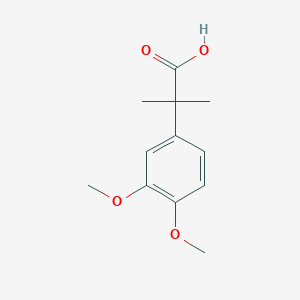 molecular formula C12H16O4 B1281184 2-(3,4-Dimethoxyphenyl)-2-methylpropanoic acid CAS No. 59212-11-2