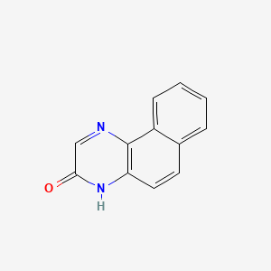 molecular formula C12H8N2O B12811859 Benzo(f)quinoxalin-3-ol CAS No. 7695-25-2