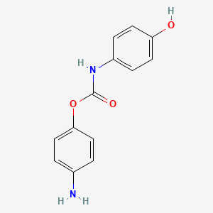 molecular formula C13H12N2O3 B12811861 p-Aminophenyl p-hydroxycarbanilate CAS No. 6186-13-6