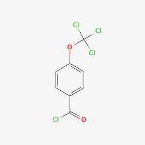 molecular formula C8H4Cl4O2 B12811901 4-(Trichloromethoxy)benzoyl chloride CAS No. 36823-89-9