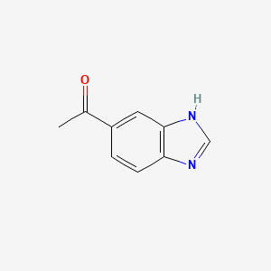 molecular formula C9H8N2O B1281192 1-(1H-benzo[d]imidazol-5-yl)ethanone CAS No. 58442-16-3