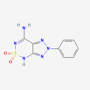 2-Phenyl-2,4-dihydro(1,2,3)triazolo(4,5-c)(1,2,6)thiadiazin-7-amine 5,5-dioxide